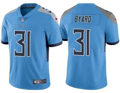 Men Tennessee Titans 31 Kevin Byard Nike Light Blue Vapor Limited NFL Jersey
